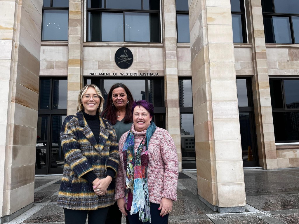 Sophie Stewart, Louise Giolitto and Sandy McKiernan